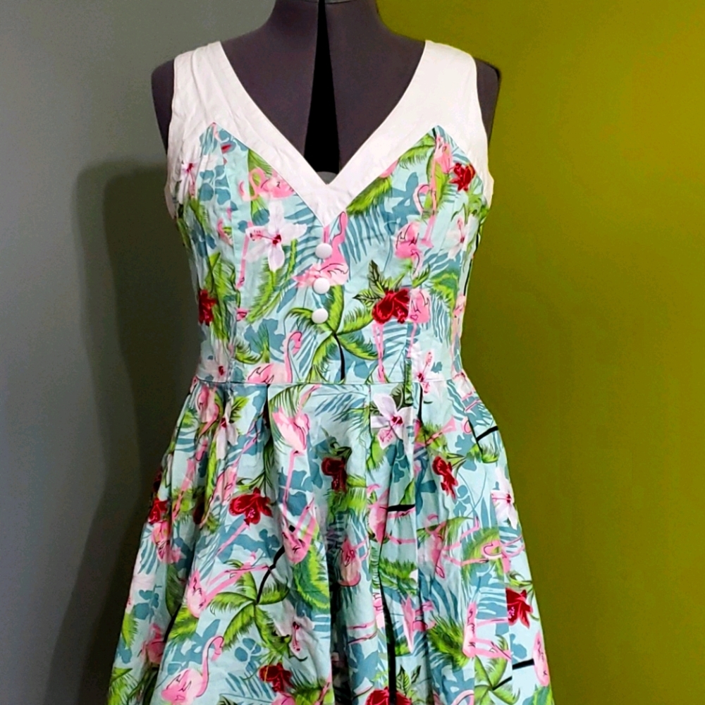 Summery flamingo